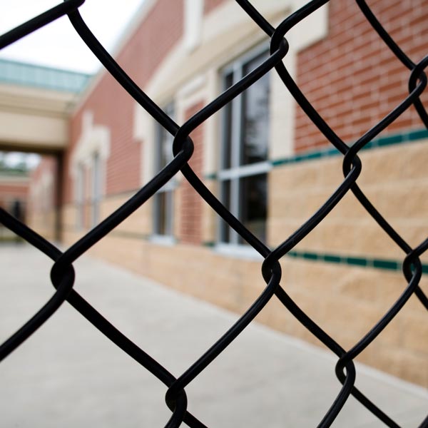 chain link fence close up