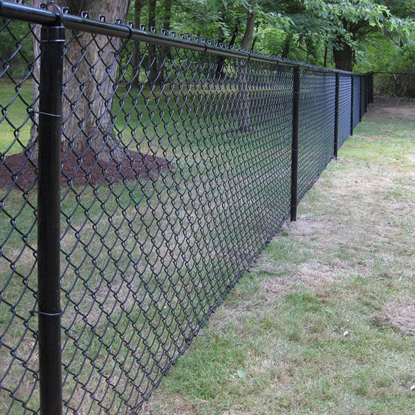 black chain link fence